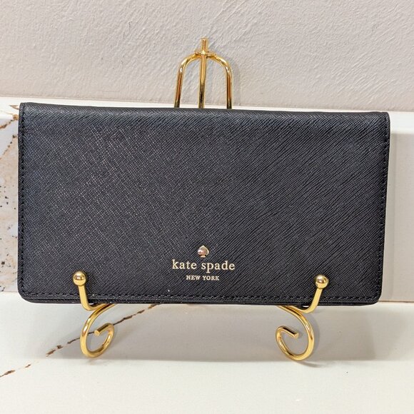 Kate Spade black saffiano wallet. EUC! Not too big for your bag! - Picture 1 of 6